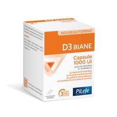 Pileje D3 Biane Vitamine D3 1000UI x90 capsules marines