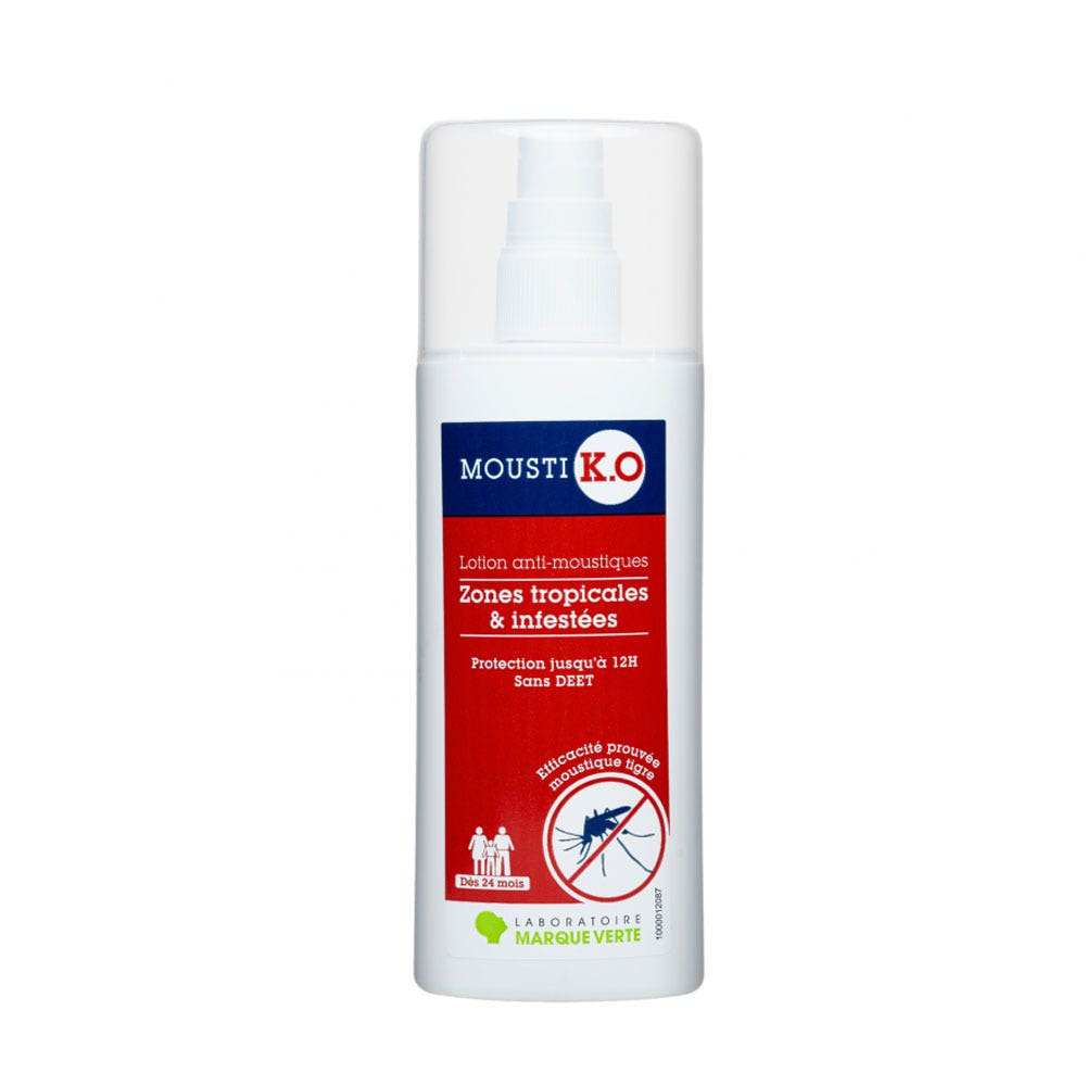 Mousti K.O Lotion Anti-moustiques Zones Tropicales Et Infestees 100ml