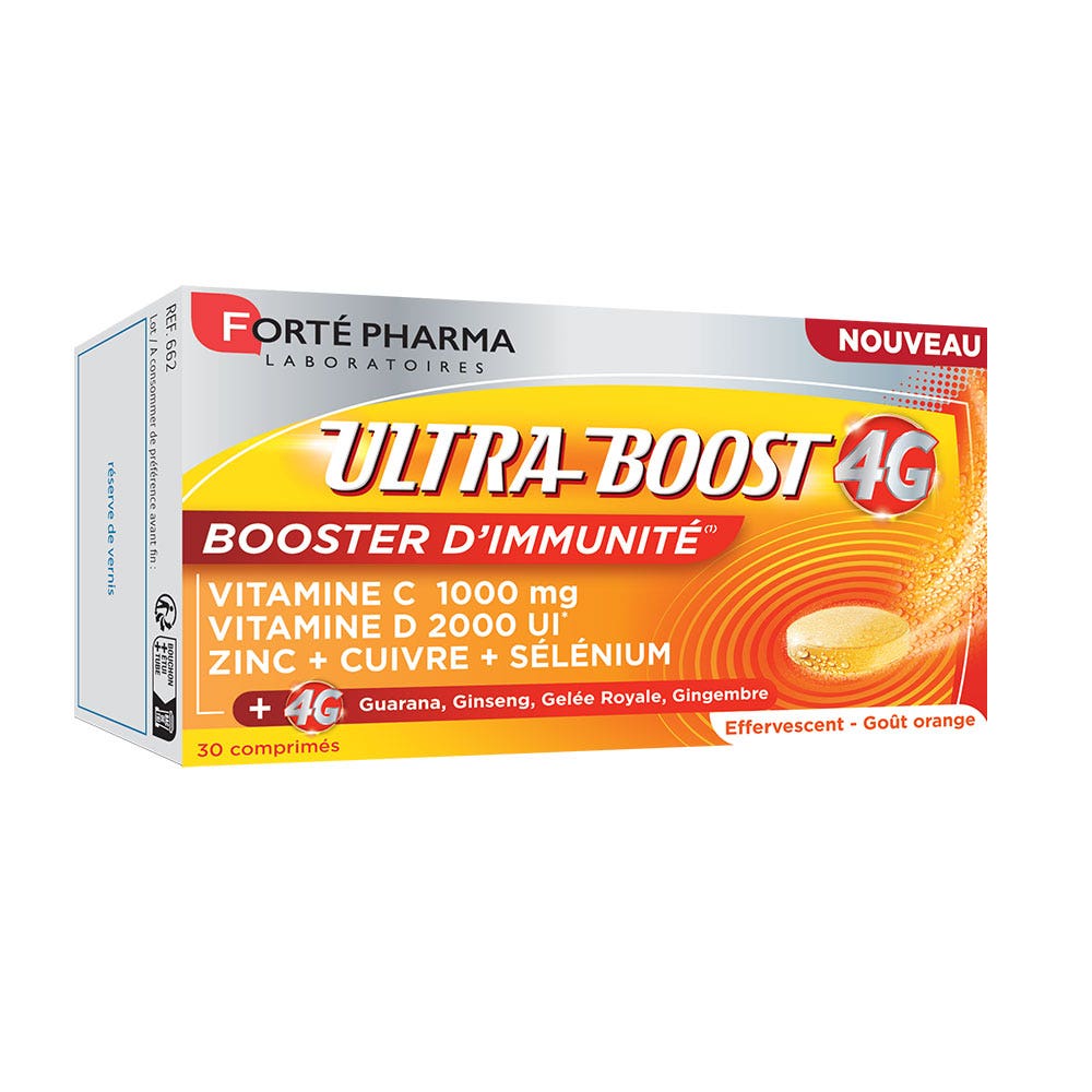 Forté Pharma Ultra Boost 4G Booster d'Immunité 30 comprimés effervescents