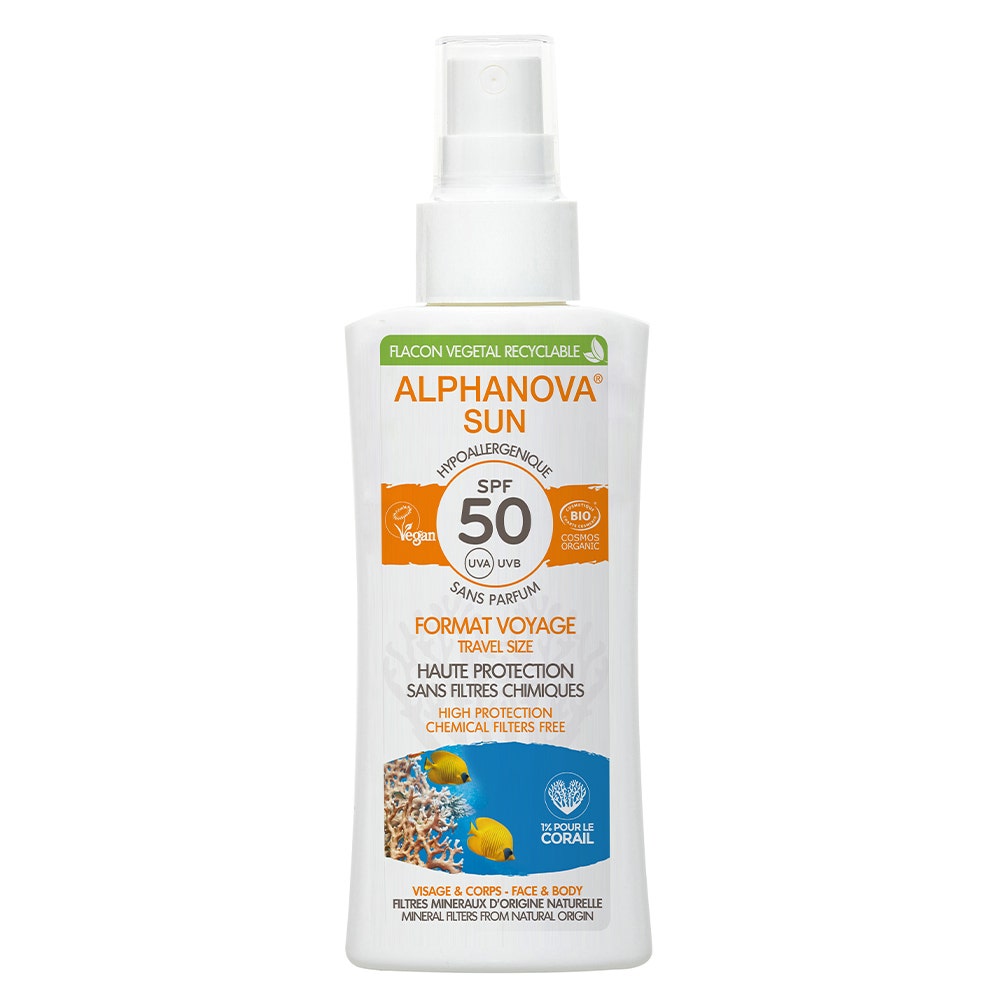 Alphanova Organic Sun Spray Solaire Voyage Spf50 Bio 90g