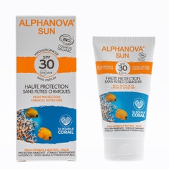 Alphanova Sun Creme Solaire Hypoallergenique Spf30 Bio 50g