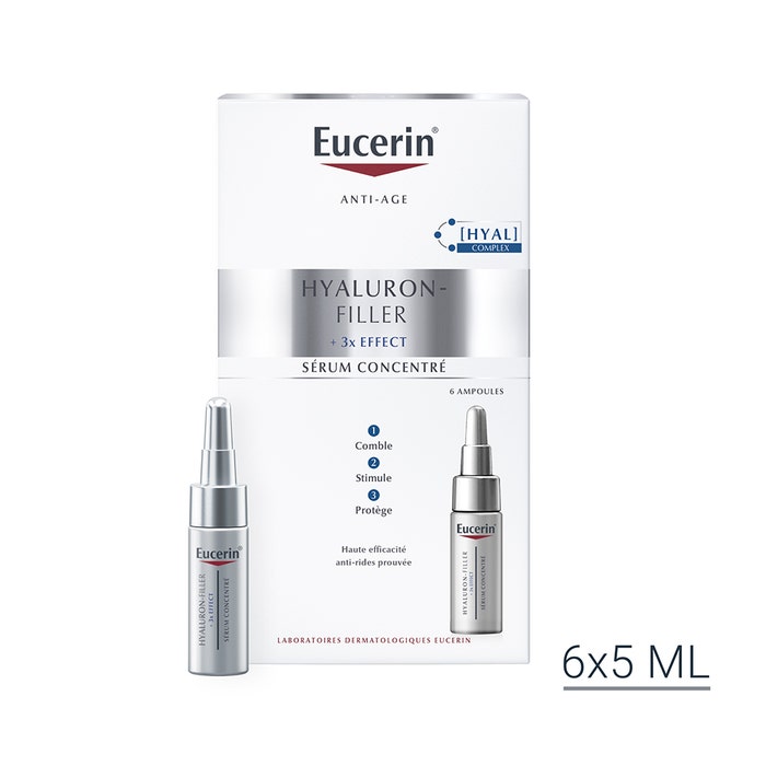 Eucerin Hyaluron-Filler + 3x Effect Serum Concentre 6 Ampoules 6x5ml