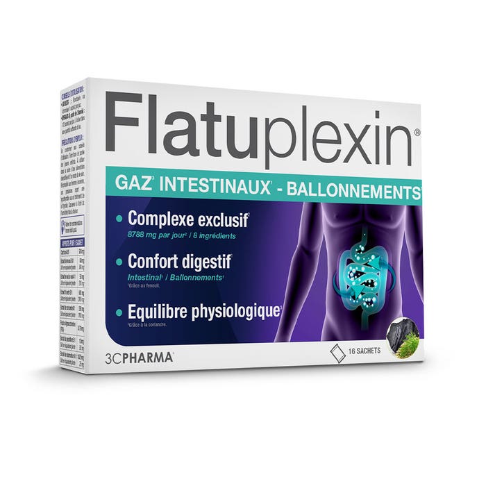 3C Pharma Flatuplexin x16 Sachets De Poudre