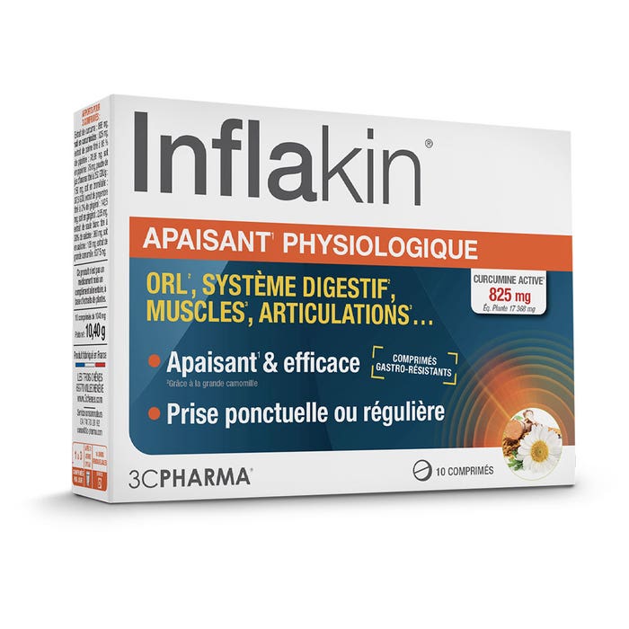 3C Pharma Inflakin Apaisant Physiologique 10 Comprimés
