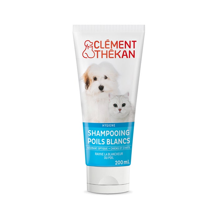 Shampooing Poils Blancs 200ml Chien et Chat Clement-Thekan