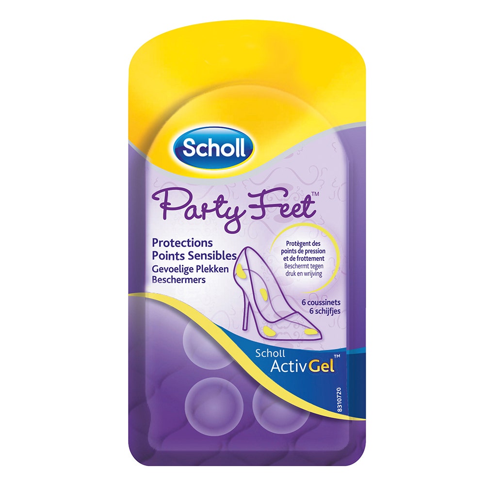 SEMELLES PROTECTIONS POINTS SENSIBLES GELSOFT PARTY FEET SCHOLL