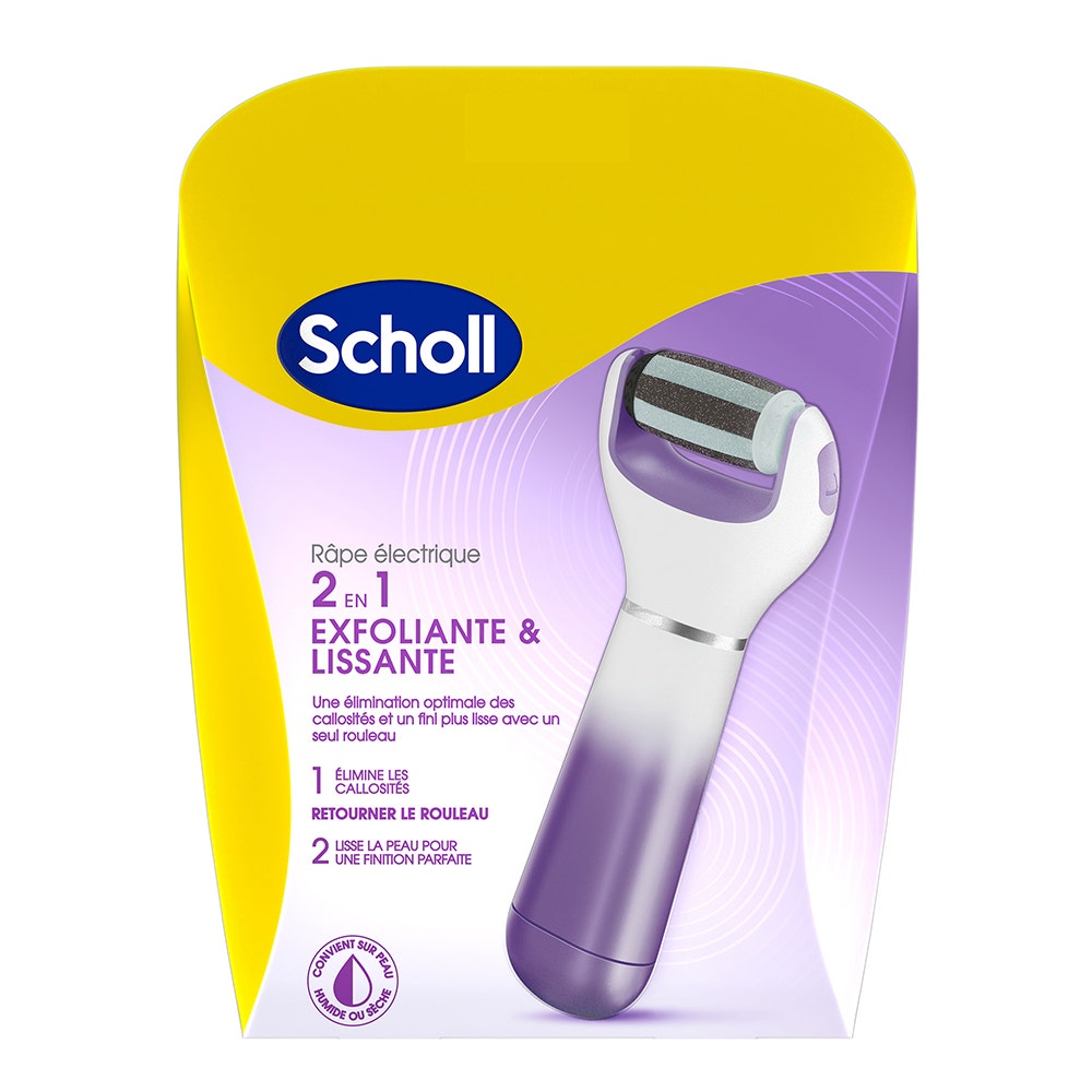 Scholl Râpe Electrique 2en1 Exfoliante & Lissante