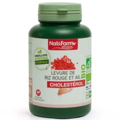 Nat&Form Levure de Riz Rouge et Ail Bio Cholestérol 200 gélules