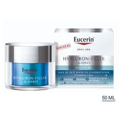 Eucerin Hyaluron-Filler + 3x Effect Soin de Nuit Booster d'Hydratation 50ml