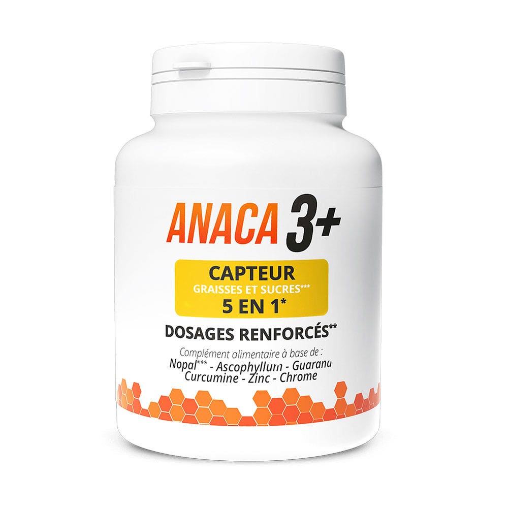 Anaca3 Capteur De Graisses Et Sucres 5 En 1 120 Gélules