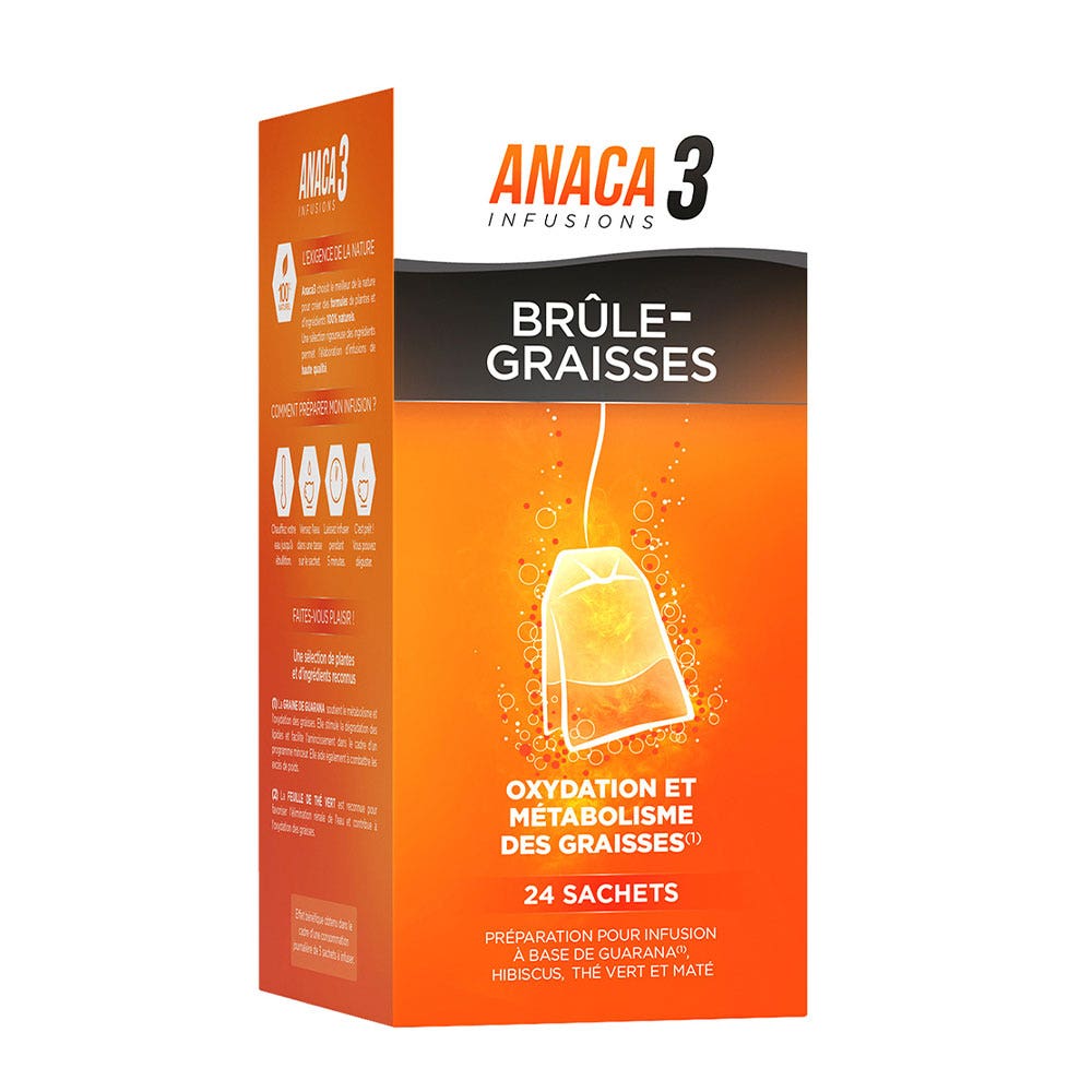 Anaca3 Infusions Brule-graisses 24 Sachets