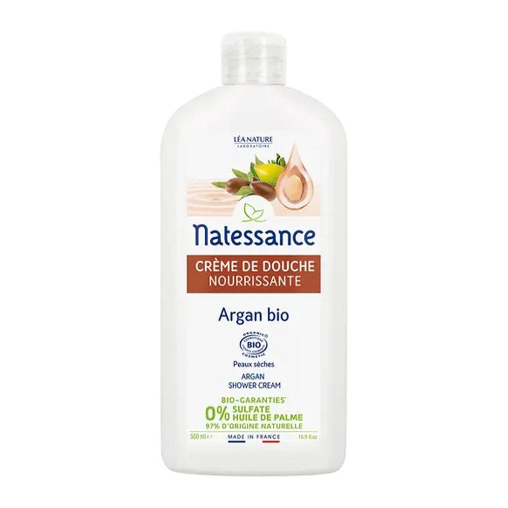 Natessance Argan Creme De Douche Fleur D'oranger Bio 500ml
