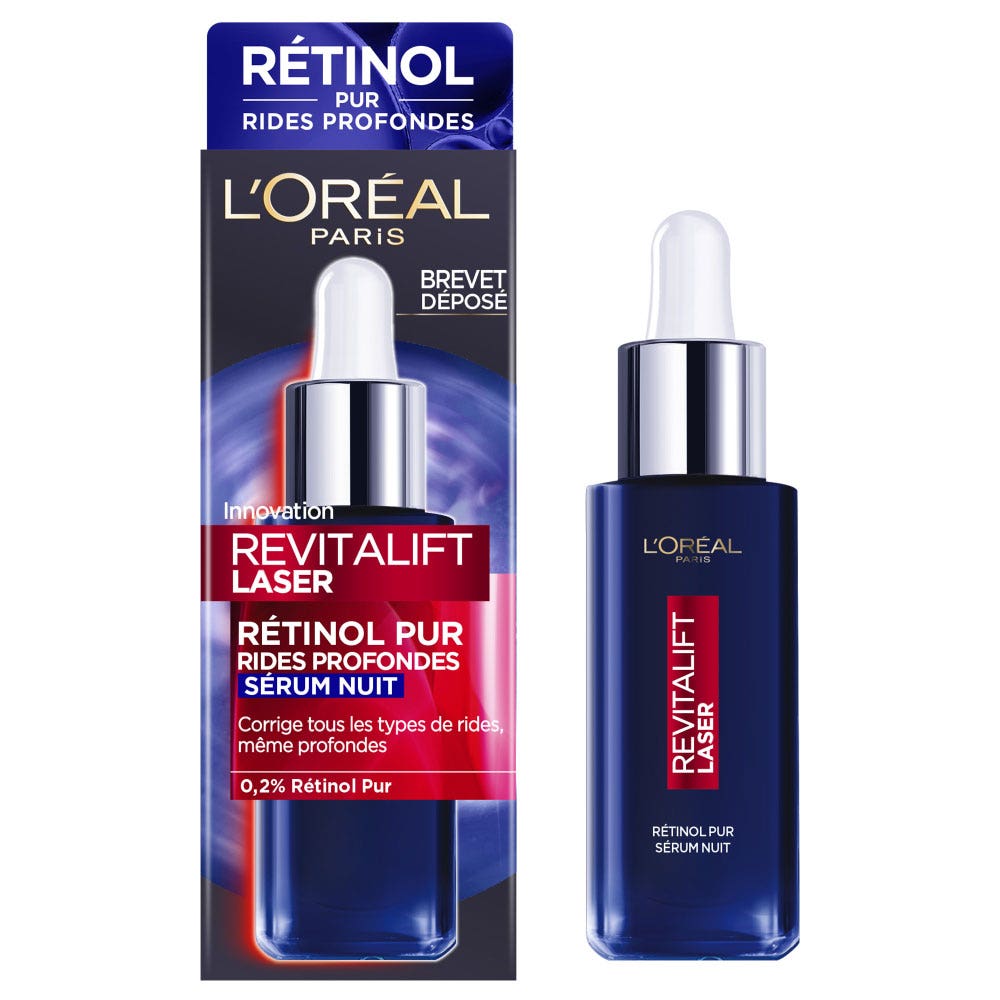 L'Oréal Paris Revitalift Laser Sérum Nuit Rétinol Pur Rides Profondes 30ML