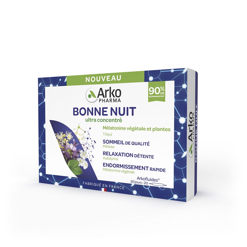 Arkopharma Arkofluides Bonne Nuit 20 ampoules x10ml