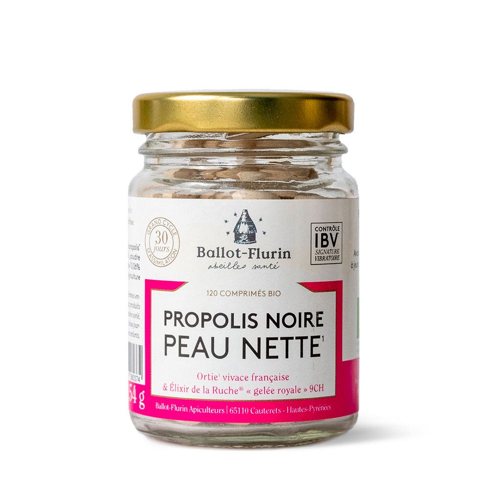 Ballot-Flurin Propolis Noire Peau Nette Bio 12 comprimés