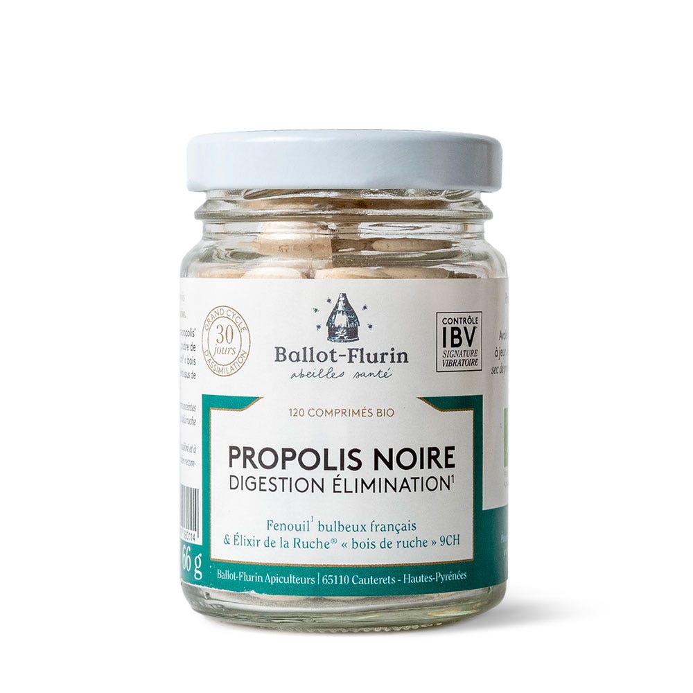 Ballot-Flurin Propolis Noire Digestion Elimination 120 comprimés
