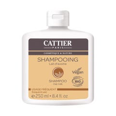 Cattier Shampooing Usage Frequent Lait d'Avoine Bio 250ml