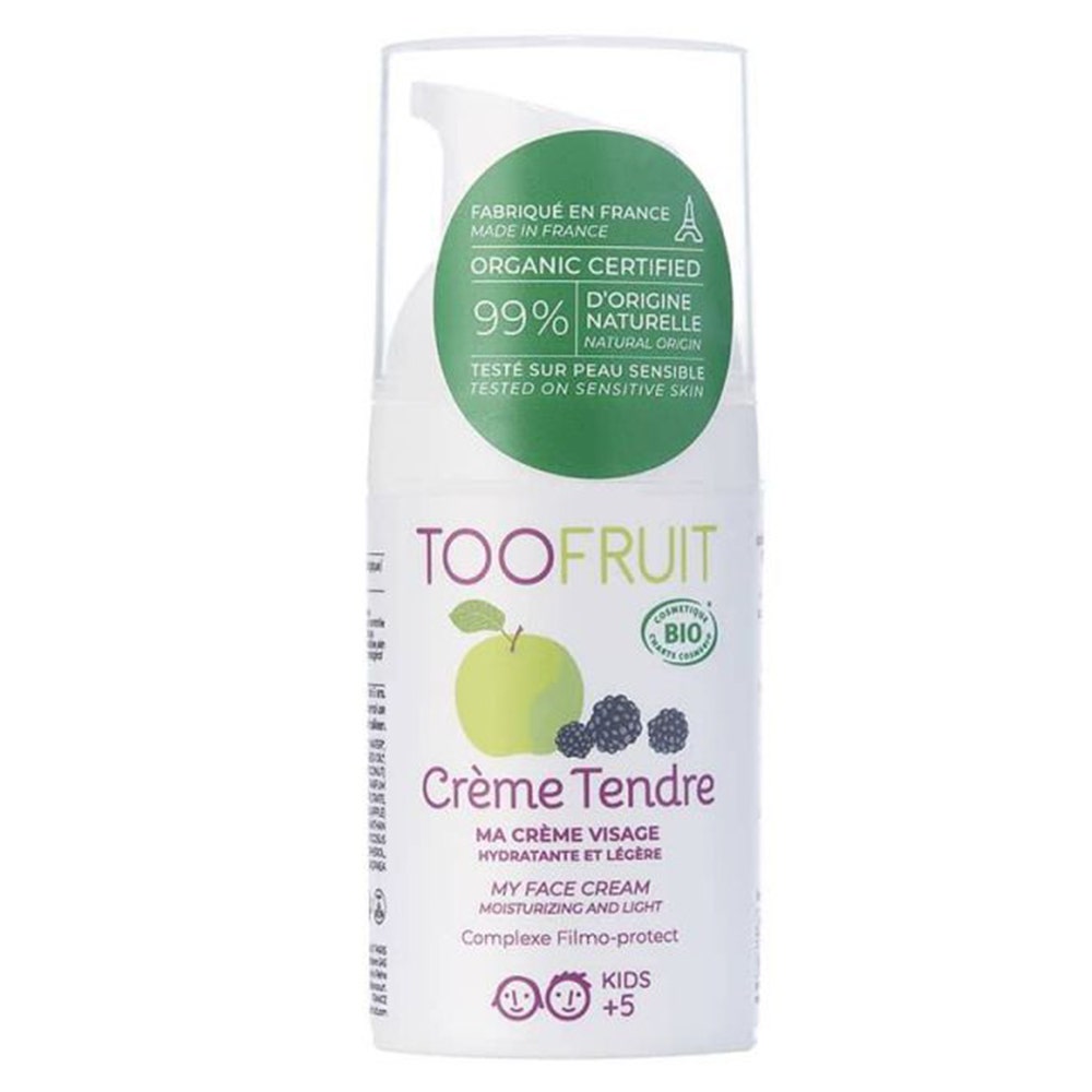 Toofruit Crème Tendre Crème hydratante visage Pomme et Mûre Peau normale 30ml