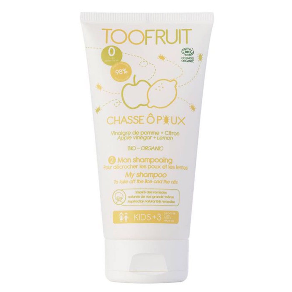 Toofruit Chasse O Poux Shampooing Pomme et Citron 150ML - Easypara