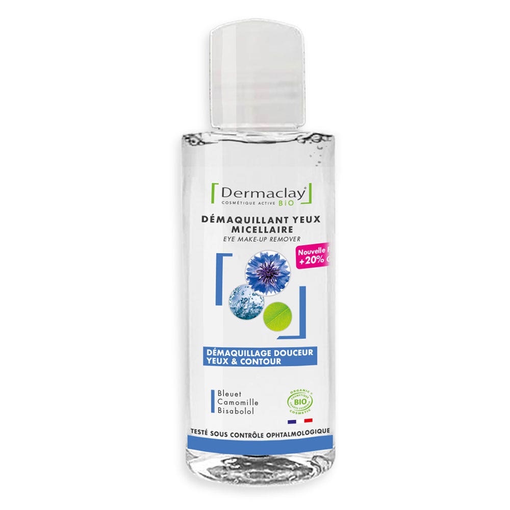 Dermaclay Démaquillant Yeux Micellaire Douceur Bio 150ml