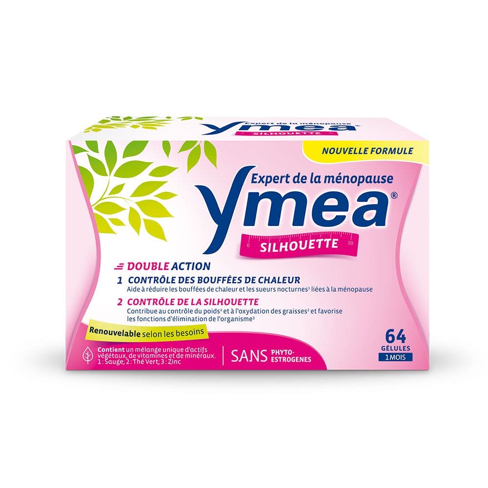 Ymea Menopause Bouffées de Chaleur et Silhouette 64 Gelules