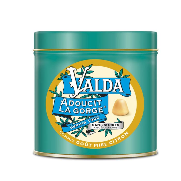 Valda Gommes Miel citron Sans Sucres 140g