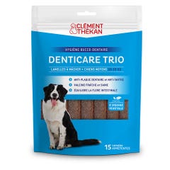 Clement-Thekan Denticare Trio Lamelles à mâcher pour chiens de 10 à 30kg x15