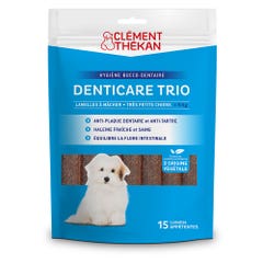 Clement-Thekan Denticare Trio Lamelles A Mâcher pour chiens moins de 5kg x15