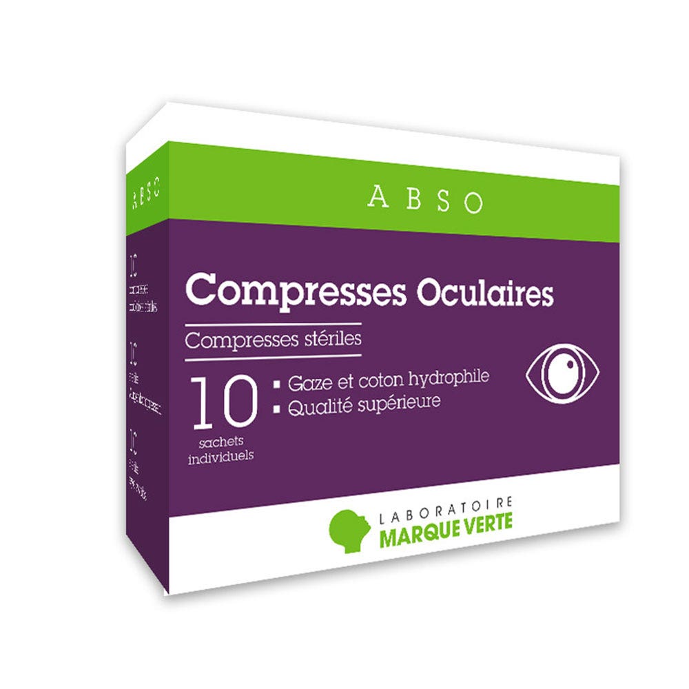 Marque Verte Abso Compresses oculaires x10 sachets - Easypara