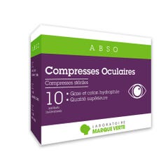 Marque Verte Abso Compresses oculaires x10 sachets