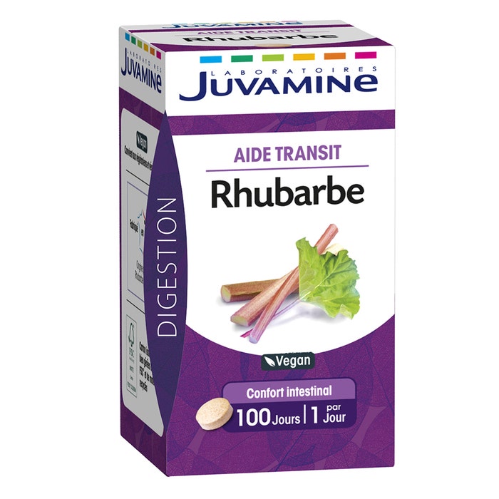 Rhubarbe Aide Transit 100 Comprimés Juvamine