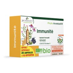 3 Chênes Ampoules Immunité Bio x20 + 10 offertes