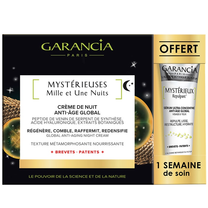 Garancia Crème Mystérieuses Mille et Une Nuits & Mystérieux Repulpant format voyage OFFERT 35ml