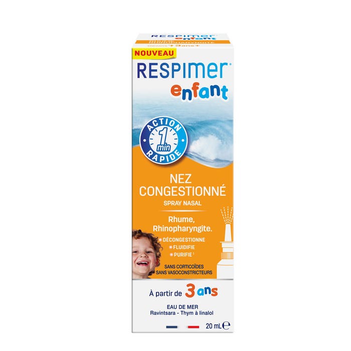 Respimer Spray Nasal Enfant Action Rapide Nez congestionné 20ml - Easypara