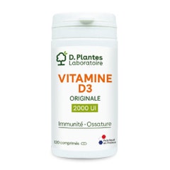 D. Plantes Vitamine D3 2000 UI Originale 120 Comprimés