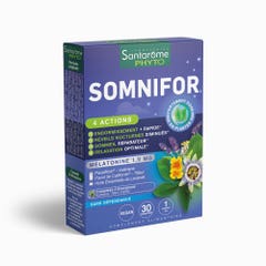 Santarome Somnifor 4 Actions Mélatonine 1.9mg 30 Comprimés