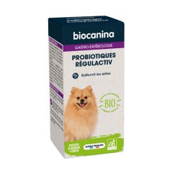 Biocanina Gastro-entérologie Probiotiques Regulactiv Bio Raffermit les selles Petit Chien 35g