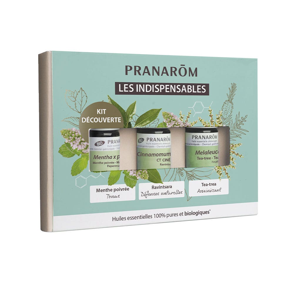 Pranarôm Kit Découverte Les Indispensables Bio 3x5ml