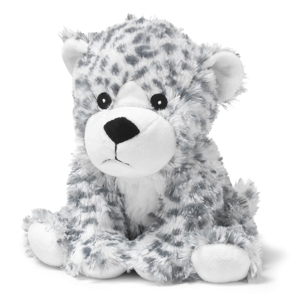 Soframar Warmies Bouillote Léopard Blanc Cozy Peluche Dès La Naissance