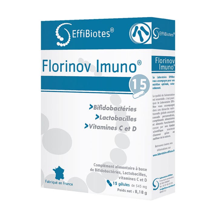 Effinov Nutrition Florinov imuno Immunité 15 Gélules