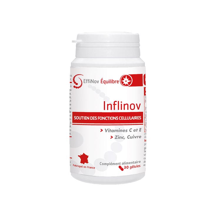 Inflinov 30 gélules Soutien des fonctions cellulaires Effinov Nutrition