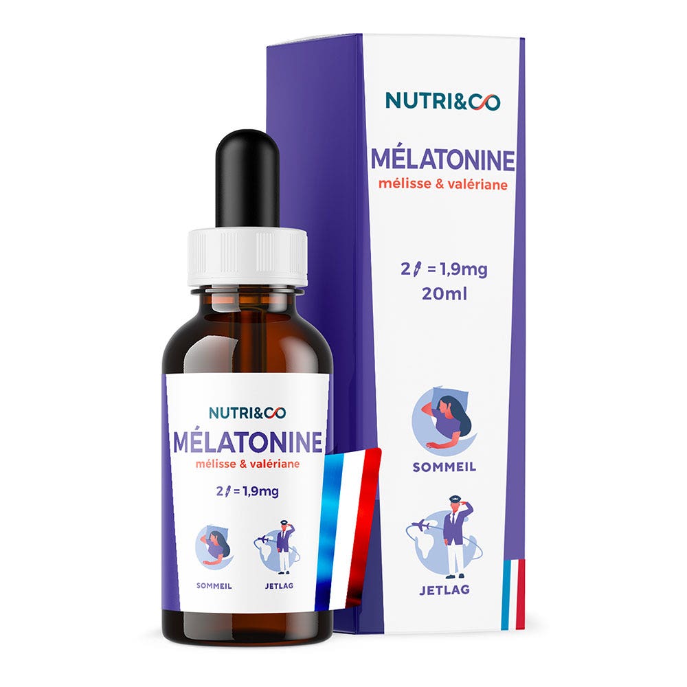 NUTRI&CO Mélatonine Flacon Gouttes 20ml