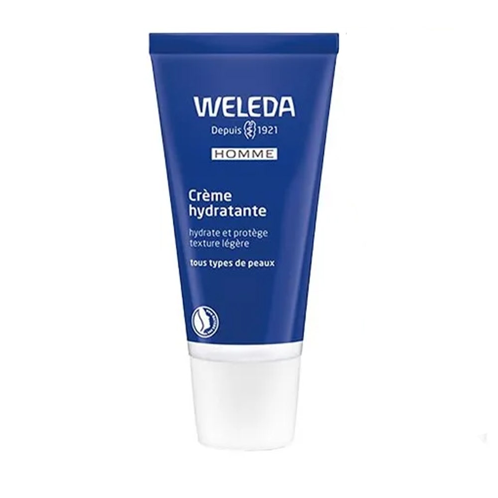Weleda Homme Crème Hydratante Visage Tous Types de Peaux 2x30ml