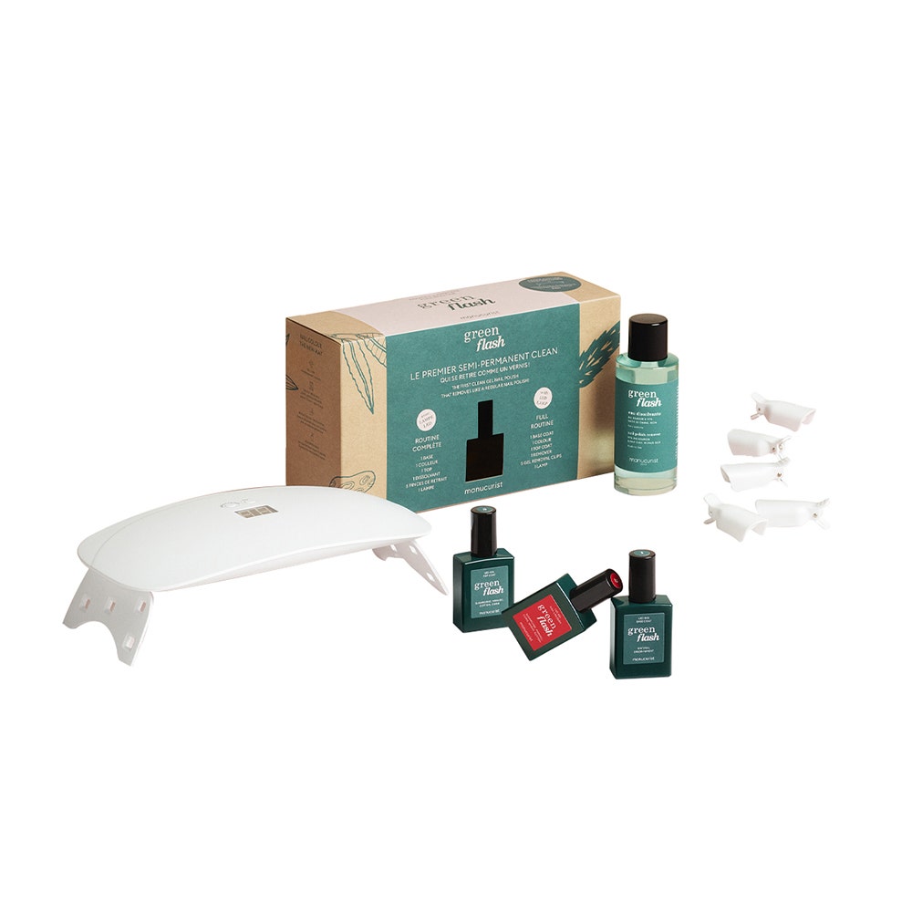 Manucurist Green Flash Coffret Le Premier Semi-Permanent Clean Poppy Red