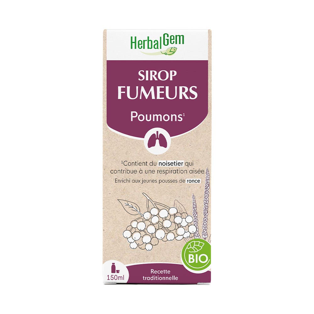 Herbalgem Sirop Des Fumeurs Bio Poumons 150ml