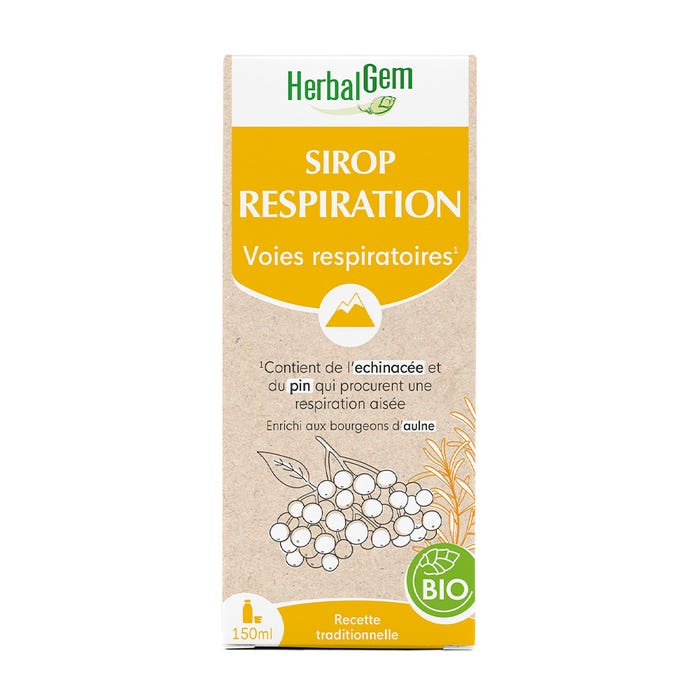 Sirop Respiration Bio Bronches 150ml Herbalgem