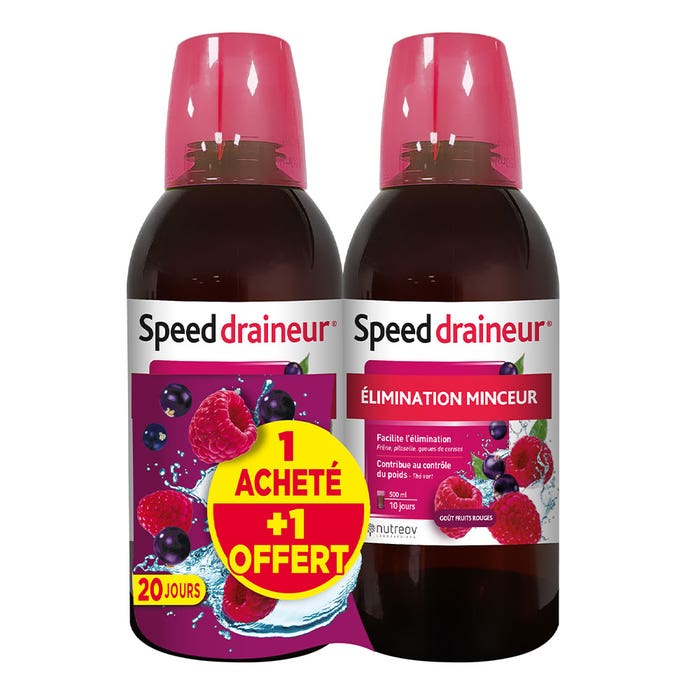 Nutreov Speed Draineur Fruits Rouge 2x500ml