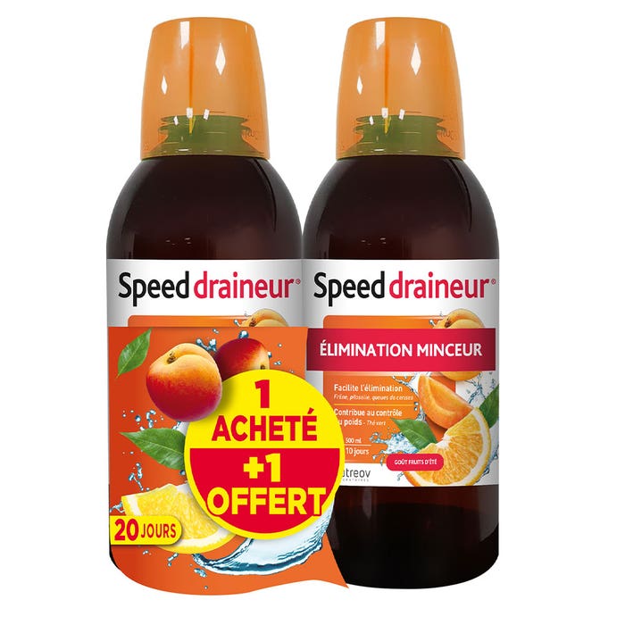 Nutreov Speed Draineur Duo Fruits d'été 2x500ml