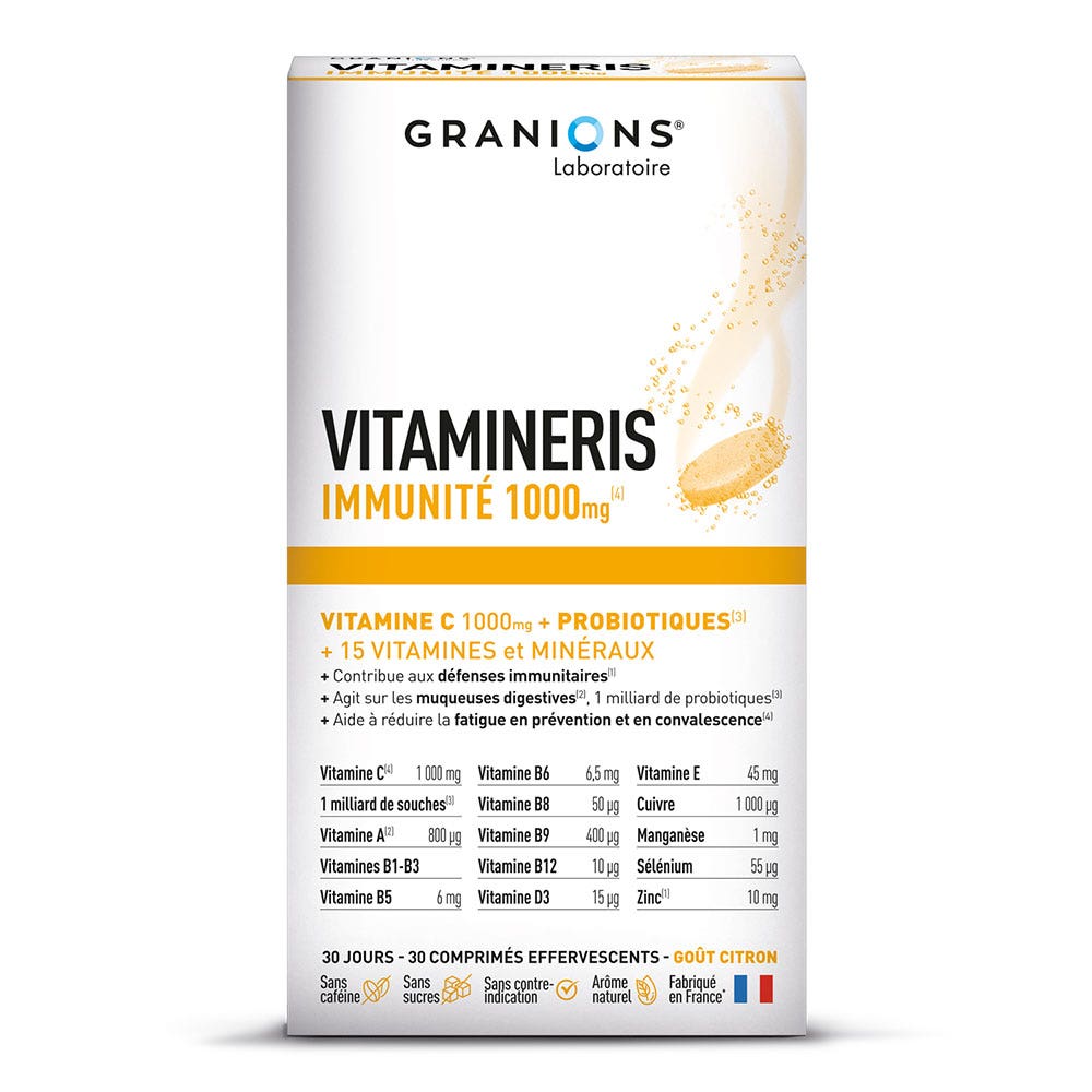 Granions Vitamineris Immunité 30 comprimés