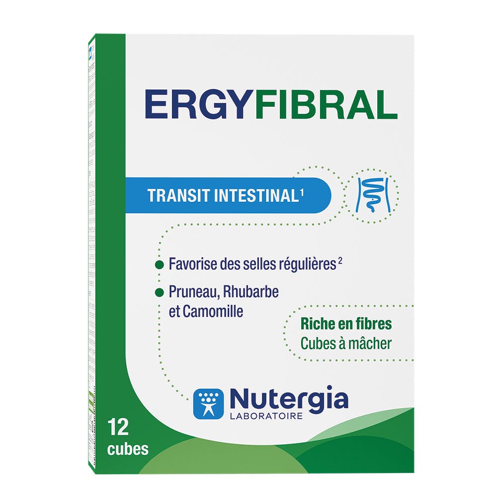 Nutergia Ergyfibral x12 Cubes à Mâcher